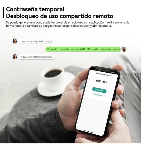 Chapa Cerradura Inteligente Electrónica Tuya Wifi 5 Maneras Con Antibloqueo Electrónico Con Alarma Antirotura Derecha/izquierda Acero Inoxidable Espesor De La Puerta Recomendado 40-65mm