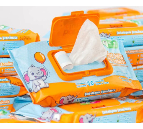 Kit 5 Toalhas Umedecidas Baby Club Ultra Care C/70un Cada