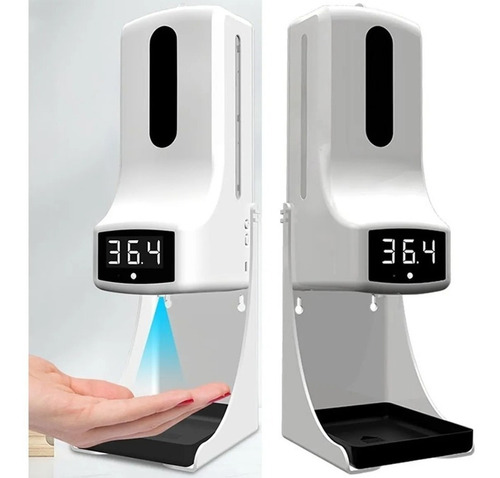 Dispensador Con Sensor Inteligente De Alcohol Y Termómetro