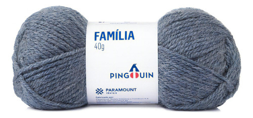 Lã Família 40g - Pingouin Cor 0520 - Mescla Jeans