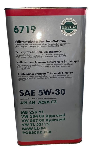 Aceite Fanfaro Premium 5w-30 Sae Sintetico 5lts