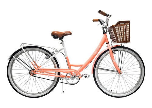 Bicicleta Rodado 26 Stark Urbana Lady 6080 Salmon-blanco Cts