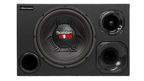 Caixa Trio Som Rebaixada Automotiva Completa 380 Rms Bomber