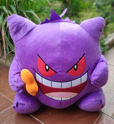 Gengar Mega Evolução Pokémon Fantasma Pelúcia 18x25cm