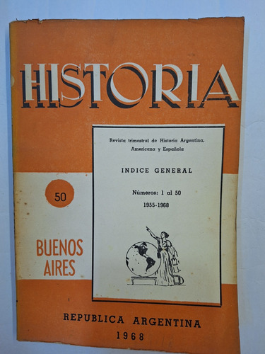 Revista Historia. Indice General. 1968