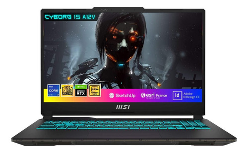 Laptop Msi Cyborg 15 Core I7 12th Rtx 4060 8gb 32gb 512gb