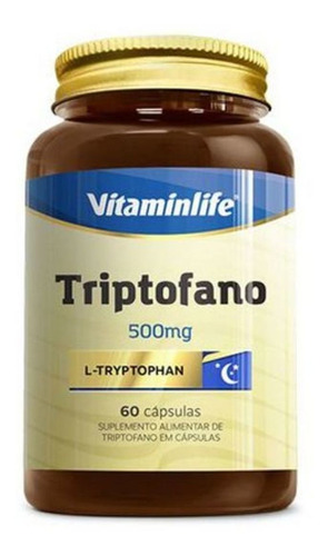 Suplemento Em Cápsulas Vitaminlife Triptofano 500mg - Vitamin Life Em Pote De 100g