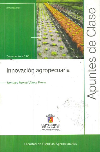Libro Innovación Agropecuaria De Santiago Manuel Saénz Torre