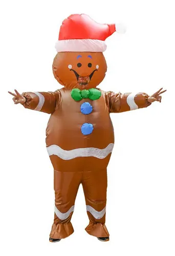 Traje Inflable De Papá Noel Para Árbol De Navidad, Disfraz