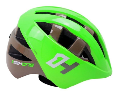 Capacete Infantil Bike Baby Verde Meninos 4 À 8 Anos 48-52cm
