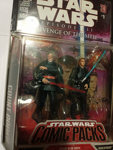 Count Dooku & Anakin Skywalker Star Wars Pack Dark Horse (Usado)