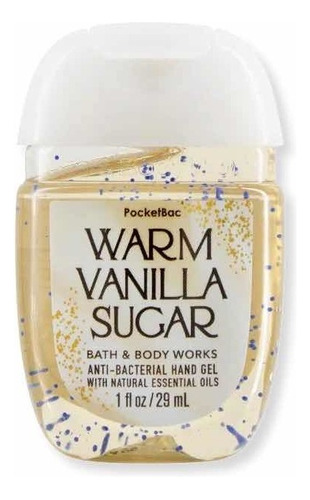 Bath And Body Works 1 Gel Antibacterial Pocketbac Sanitizer Fragancia Warm Vanilla Sugar