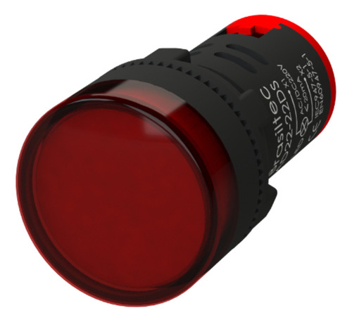 Kit C/ 10 Sinaleiro A Led 22mm 220V Vermelho