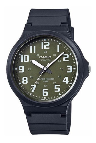 Reloj Casio Caballero Analogo Resistencia Agua Mod Mw-240-3b