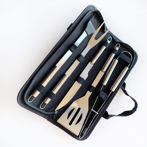Juego De Herramientas Para Barbacoa Con Bolsa Portátil