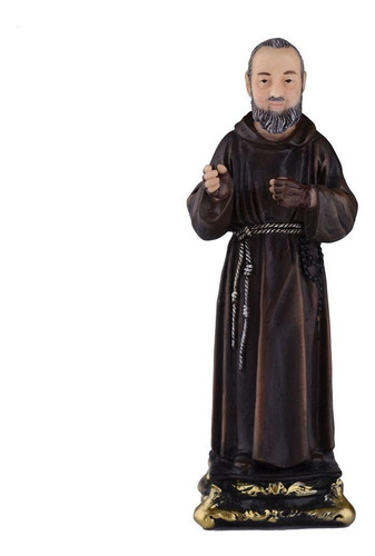 Padre Pio Di Angelo Ángelus 13 Cm Resina