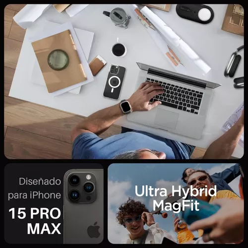 Funda Para iPhone 15 15 Pro Max Spigen Ultra Hybrid Magfit
