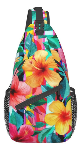 Manqinf Hawaii Bolso De Honda Hawaiano, Bolsas De Cofre De H Color Negro Diseño De La Tela Liso