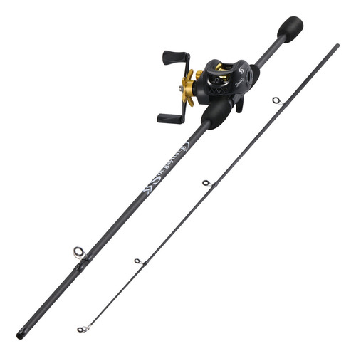 Kit De Pesca Carretilha 7,2:1 + Vara 5-10lb 1,80m 2 Partes