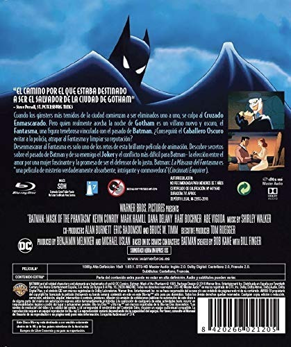 Blu-ray Batman Mask Of The Phantasm / Mascara Del Fantasma | MercadoLibre