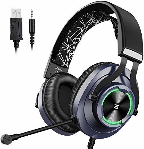 Eksa - Auriculares De Diadema Con Usb Para Juegos, Para Ps4,