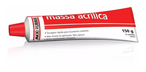 Masilla Rapida Acrilica Retoques Putty Maxi Rubber.x150gr P4