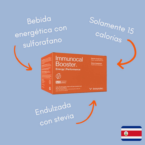 Bebida Energética Immunocal Booster Energy(c/30s). Ahorre. 