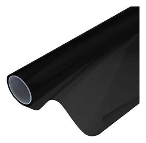 Dark Black Adhesive Headlight Wrap Tinting Vinyl 17.9 I...