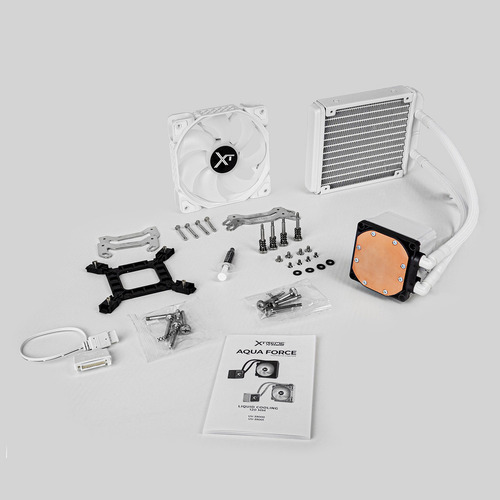 Enfriamiento Liquido Xtreme Pc Gaming Aqua Force 120mm Argb 800-2200 Rpm Blanco
