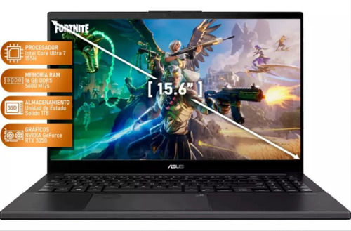 Notebook Asus Vivobook Pro Core Ultra7 Oled 16gb 1tb Rtx3050 Gris