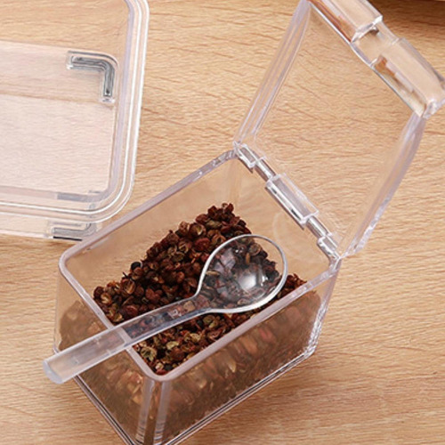 Caja De Condimento Transparente Juego De Cocina Transparente