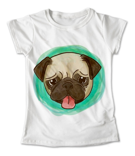 Blusa Animales Colores Playera Estampado Perro Pug #174