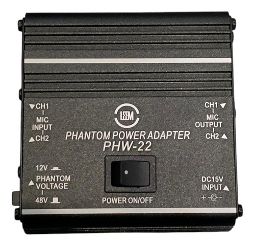 Fuente Poder Phantom Power 48v 2 Canales Leem Phw22