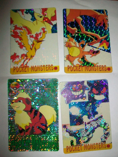  Pokemon Pocket Monsters Japón 1999 Precio X 4 Impecables