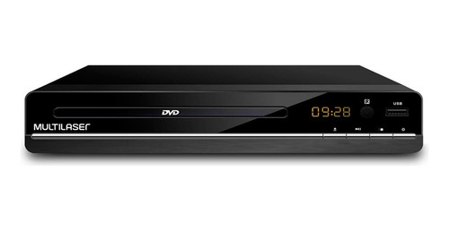 Dvd Player 3 Em 1 Multimídia Usb Multilaser Preto - Sp252