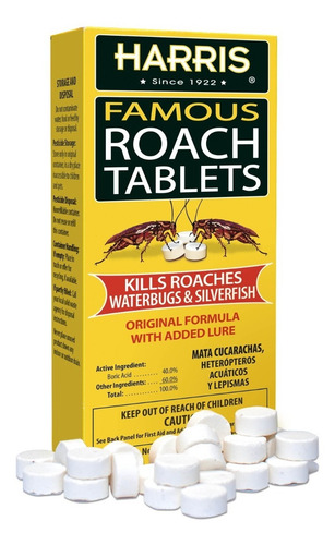 Imagen 3 de 4 de Harris Tabletas Para Cucarachas 6oz.