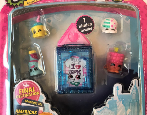 Lote 5 Sets Shopkins World Vacation Americas - Lote B (Usado)