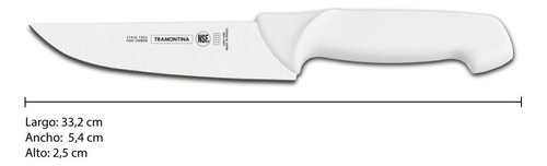 Cuchillo Cuchilla Carnicero Profesional Master Tramontina 20