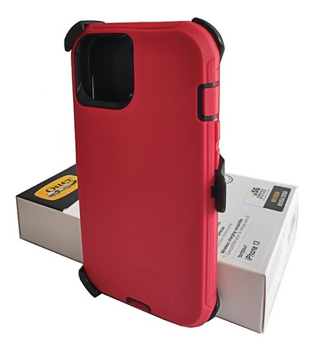Funda Otterbox Defender Rojo Para iPhone 13/ 13promax + Mica