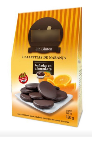 Galletitas De Naranja Bañadas De Chocolate Angiola Sin Tacc