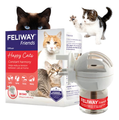 Feliway Friends Kit Difusor 220 Volts Nueva Formula Original