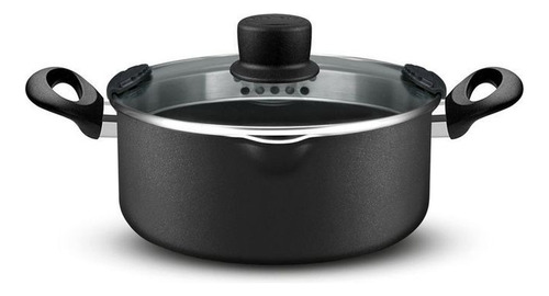 Conjunto Panelas 4 Peças Duetto Preto Antiaderente Rochedo