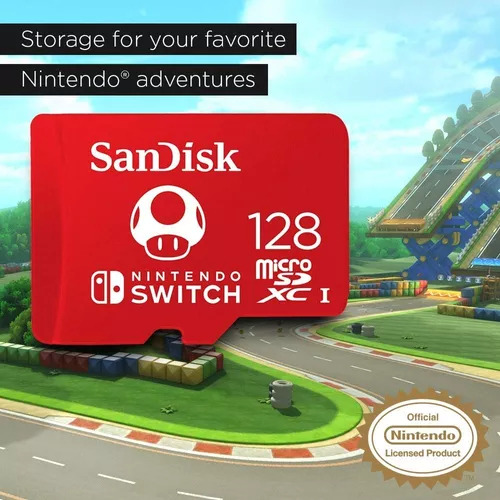 Para Nintendo Switch Sdsqxao Memoria Sandisk Micro Sd 128gb