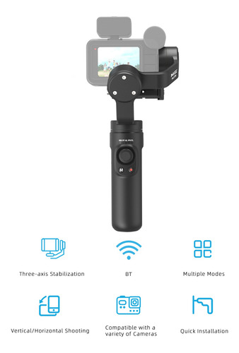 Imagen 2 de 10 de Estabilizador Gopro 11/10/9/8 Insta360 Inalámbrico Osmo Anti