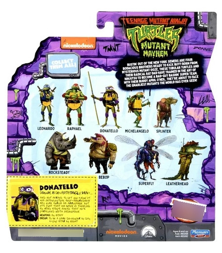 Tortugas Ninja Película Figura 13cm Donatello 83269 Mundotoy