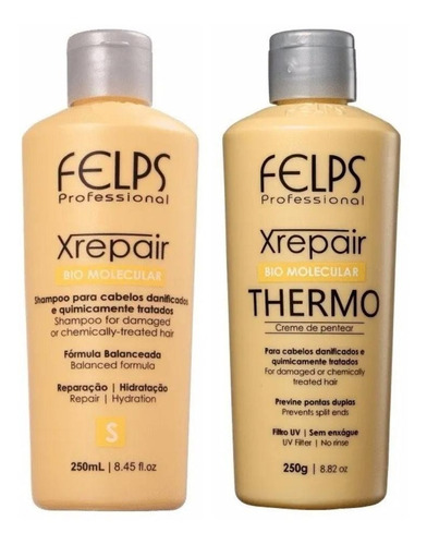 Felps Xrepair Shampoo 250ml + Creme De Pentear 250g
