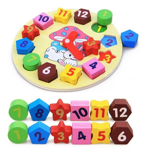 Juguetes Didácticos De Madera Niños Estimulación Pack 6 Uni