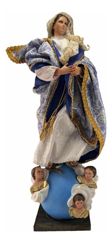Virgen Maria Multi Advocación 45cm 60cm Total Incluye Vestim