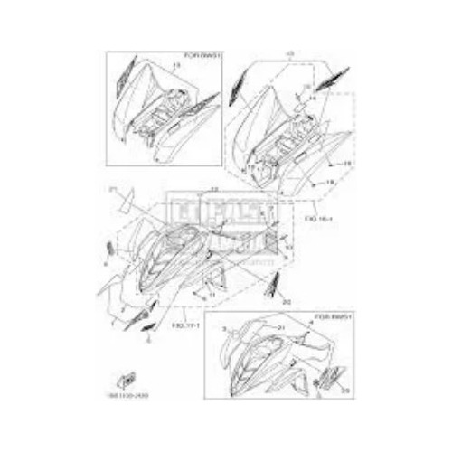 Yamaha Oem Original Grafico 2  1bs2173e30000