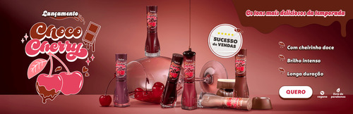 Dailus Choco Cherry Kit 6 Esmaltes Lançamento Outono Inverno